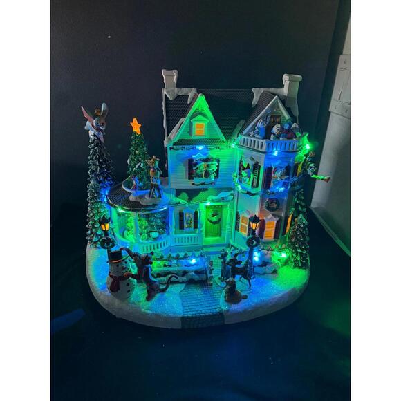 Disney Holiday Decorations – Animated Holiday House With Lights